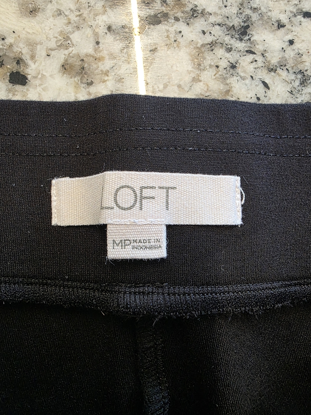 LOFT Black Ankle-Length Knit Pants - Picture 7 of 9